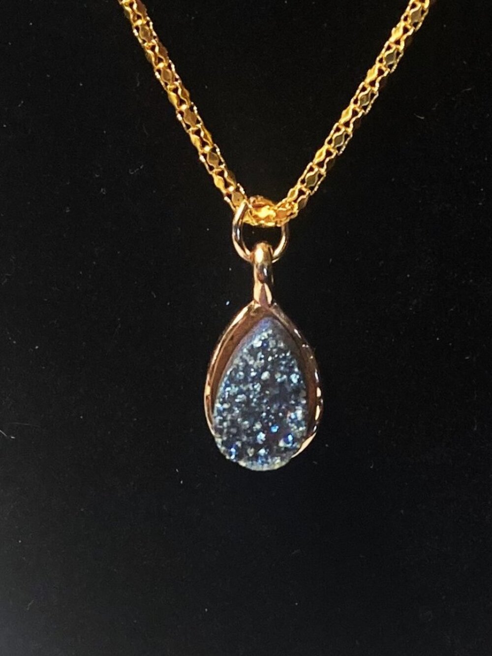 New Healing Blue Stone Pendant Energy Healing Necklace